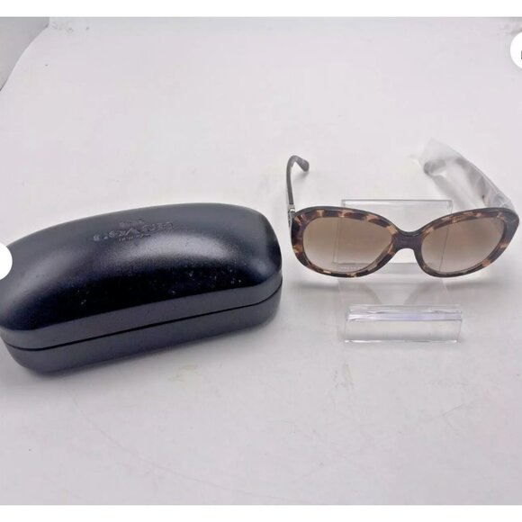 GENUINE COACH DARK TORTOISE SUNGLASSES NEW WITH TAGS HC8281 COACH SUNGLASSES NEW - Picture 1 of 6